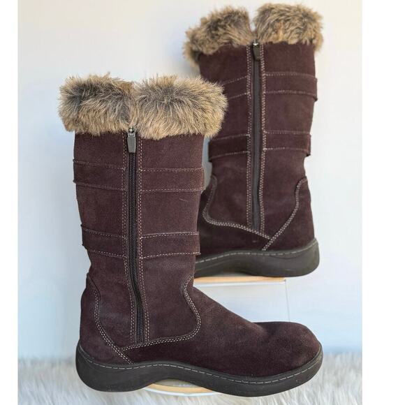 L.L. Bean Women's Waterproof Nordic Casual Boots Size 8.5M Brown - Picture 1 of 8